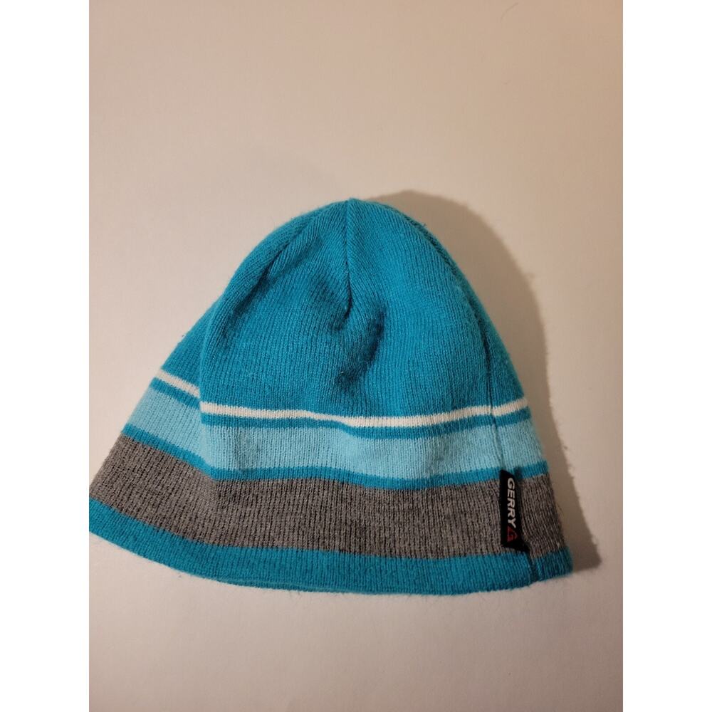 Gerry Multicolor Teal/Blue/Gray Mens Winter Beanie One Size